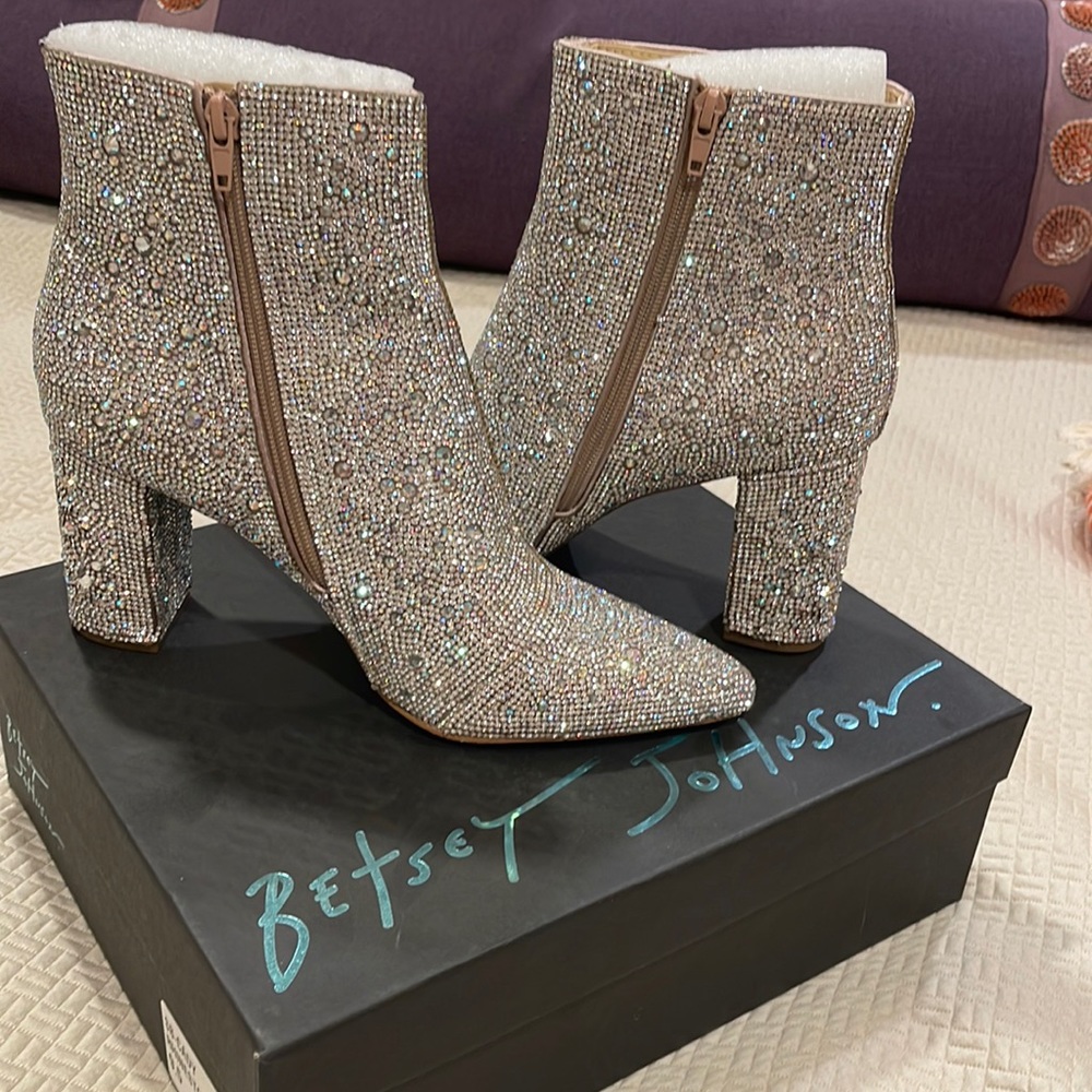 New Rhinestone Boots only tried on inside.